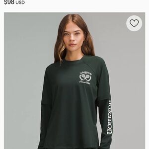 Lululemon Tennis Club Dark Green Long Sleeve Tee